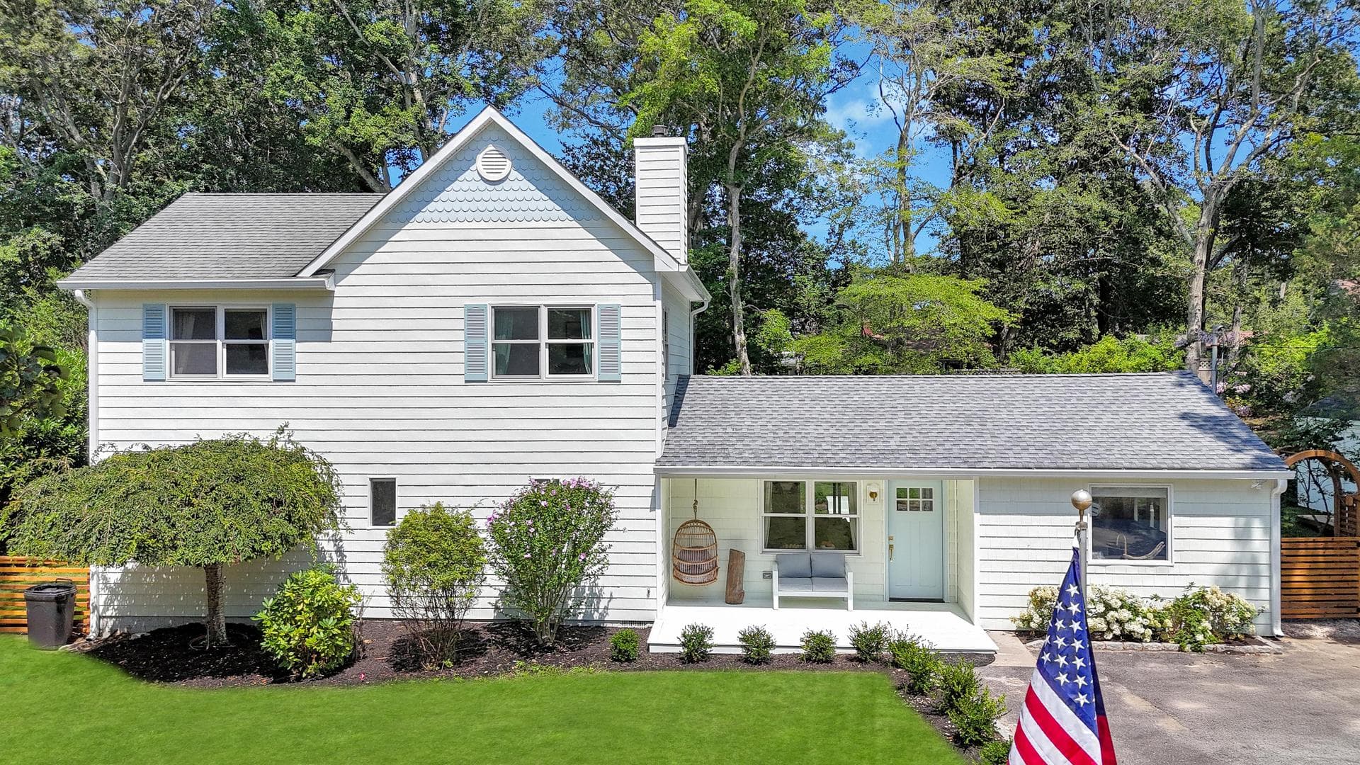 Estate exterior side view