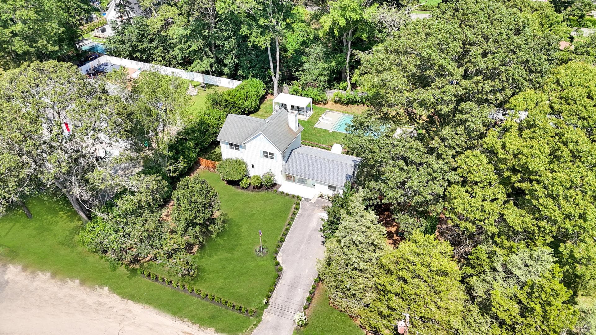 Aerial property and surroundings