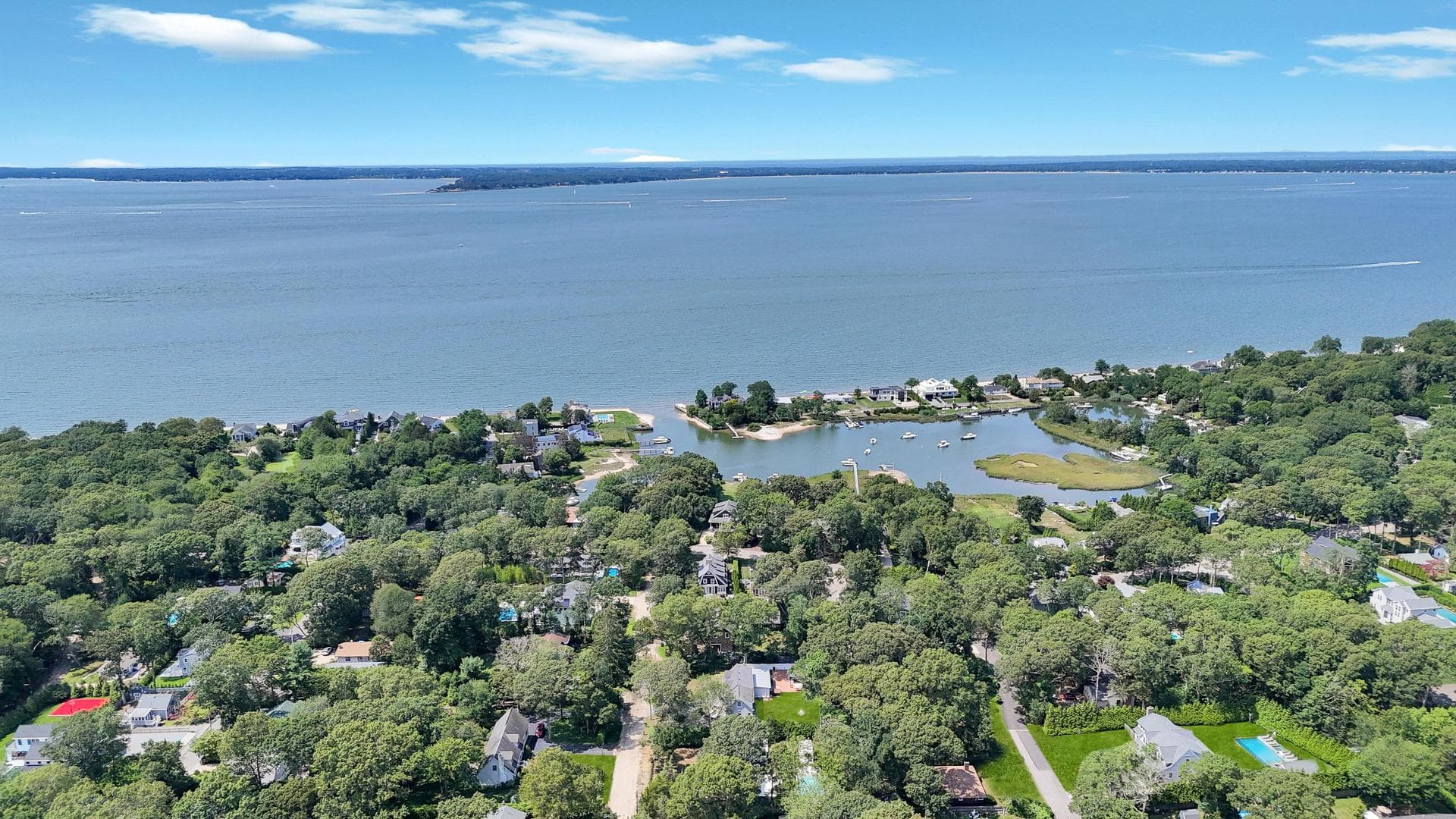Aerial overhead of estate grounds